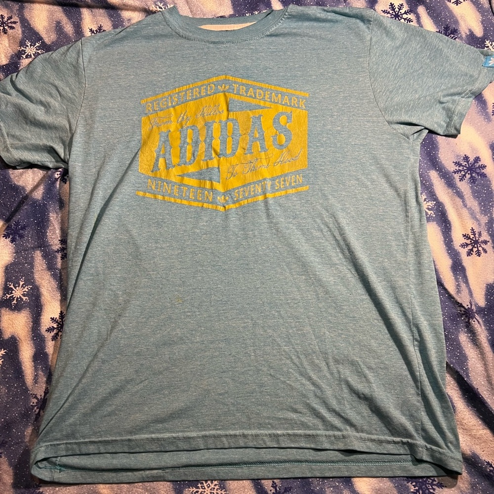 ADIDIAS authentic vintage- blue/yellow- size large